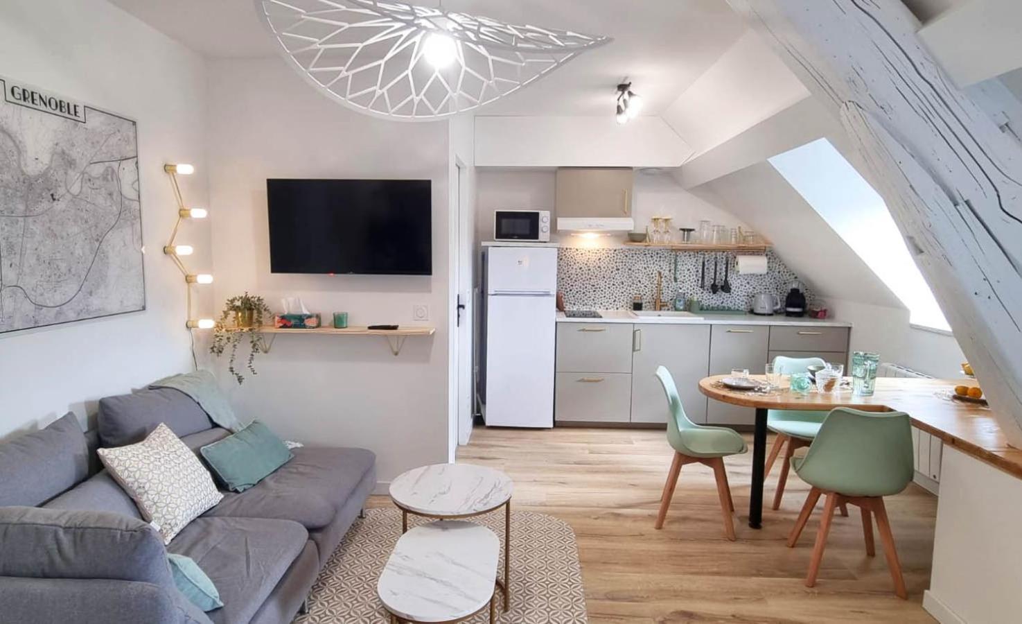 Appartement Hagaki Vue Panoramique Proche Gare Netflix Grenoble Esterno foto
